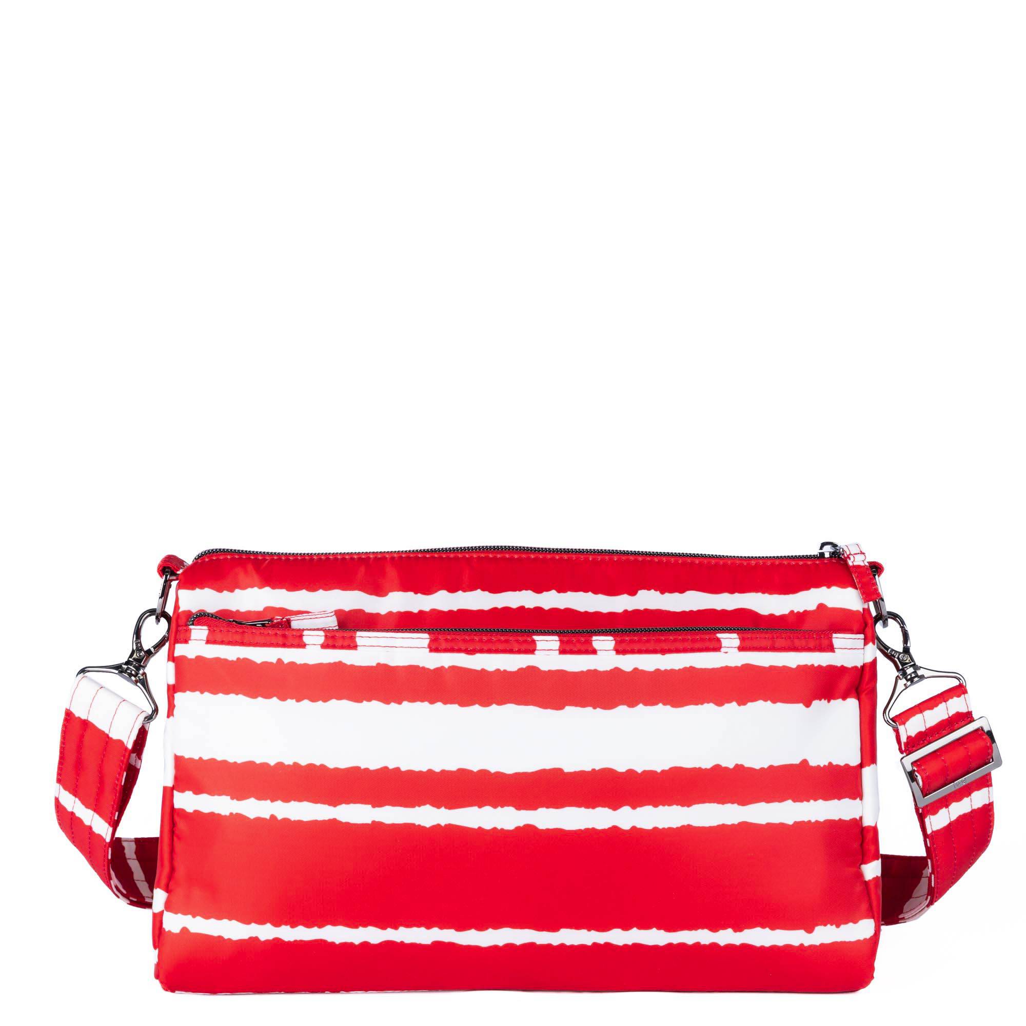 Stretch LE Crossbody Bag - Patriotic - RED STRIPE - 24316_StretchLE_RedStripe_Angle_04
